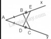 <p>Vì AB=AD, mà BE=DC => AB+BE=AD+DC hay AE=AC</p><p>Ta có: ΔABC và Δ ADE có: AB=AD (gt); góc xAy chung; AC=AE ( cmt)</p><p>=> ΔABC = ΔADE (c.g.c)<br />=>BC=DE</p>