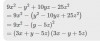 <p>x2-y2+z2-t2-2xz+2yt</p><p>=(x2-2xz+z2)+(-y2+2yt-t2)</p><p>=(x2-2xz+z2)-(y2-2yt+t2)</p><p>=(x-z)2-(y-t)2</p><p>=(x-z-y+t)(x-z+y-t)<br /><br /> </p>