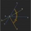 a) Ta có: AOB = COD(2 góc đối đỉnh)<br />Mà AOB = 60°(gt)<br />=> COD = 60°<br />b)<br />+ Ta có: OM - tia p/g AOB(gt)<br />=> AOM = MOB = 1/2 AOB = 1/2 . 60°= 30°<br />+ Ta có: D góc đối đỉnh)<br />Mà BOM = 30°<br />=> D />+ Ta có: NOC = AOM(2 góc đối đỉnh)<br />Mà AOM = 30°<br />=> NOC = 30°<br />+ Ta có D />=> ON - tia p/g DOC<br />c)<br />+ Ta có: AOB = BOE(OB - tia p/g AOE)<br />Mà AOB = 60°<br />=> BOE = 60°<br />+ Ta có: DOE + EOB = 180° (2 góc kề bù)<br />DOE + 60° = 180°<br />DOE = 180° - 60°<br />DOE = 120°<br />+ Ta có: DON + NOE = DOE(2 góc kề nhau)<br />30° + NOE = 120°<br />NOE = 120° - 30°<br />NOE = 90°<br />=> ON ⊥ OE<br />* Mình ko ghi kí hiệu góc nên bạn tự ghi nha