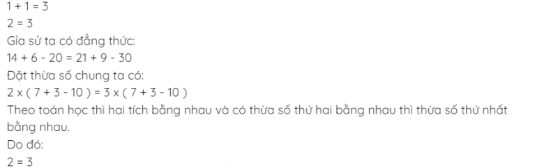 Khi nào 1 + 1 = 3 (Khi nào một cộng một bằng ba)?