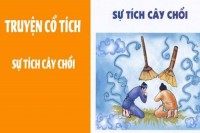 Sự tích cây chổi,Ngày trước ở trên cung đình của nhà trời có người đàn bà rất khéo tay,bà nấu ăn rất ngon,Sự tích cây chổi